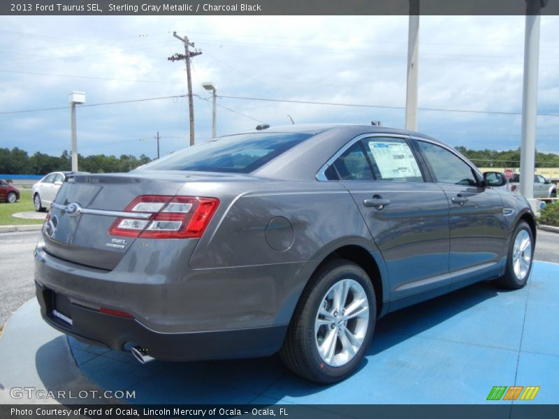 Sterling Gray Metallic / Charcoal Black 2013 Ford Taurus SEL