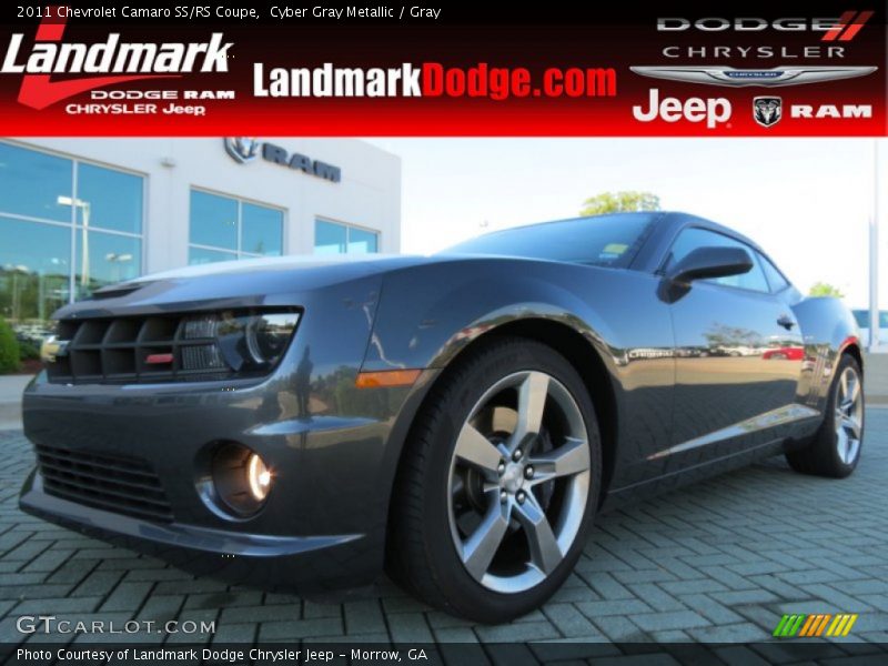 Cyber Gray Metallic / Gray 2011 Chevrolet Camaro SS/RS Coupe