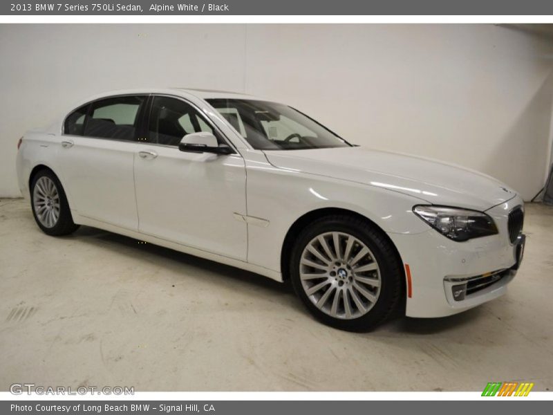 Alpine White / Black 2013 BMW 7 Series 750Li Sedan