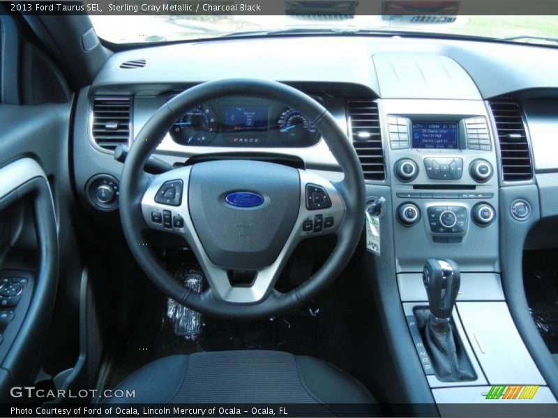 Sterling Gray Metallic / Charcoal Black 2013 Ford Taurus SEL