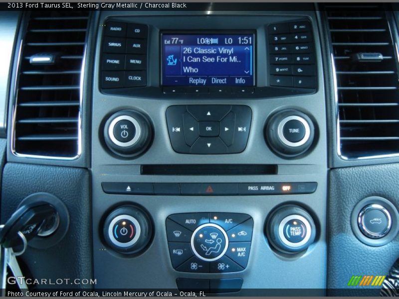 Sterling Gray Metallic / Charcoal Black 2013 Ford Taurus SEL