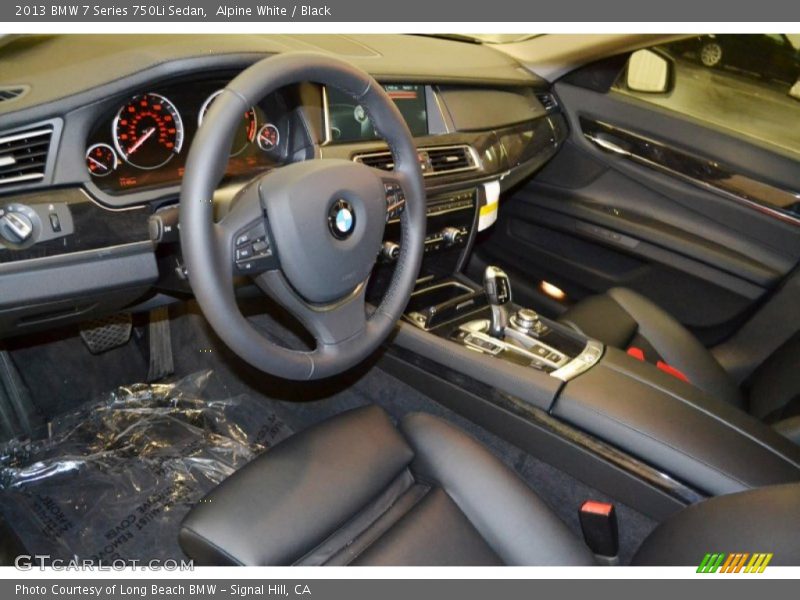 Alpine White / Black 2013 BMW 7 Series 750Li Sedan