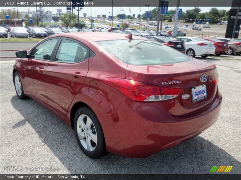 Sparkling Ruby / Beige 2013 Hyundai Elantra GLS