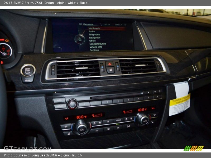 Alpine White / Black 2013 BMW 7 Series 750Li Sedan