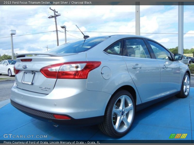 Ingot Silver / Charcoal Black 2013 Ford Focus Titanium Sedan