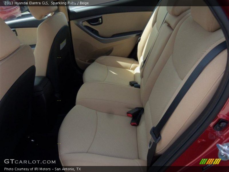 Sparkling Ruby / Beige 2013 Hyundai Elantra GLS