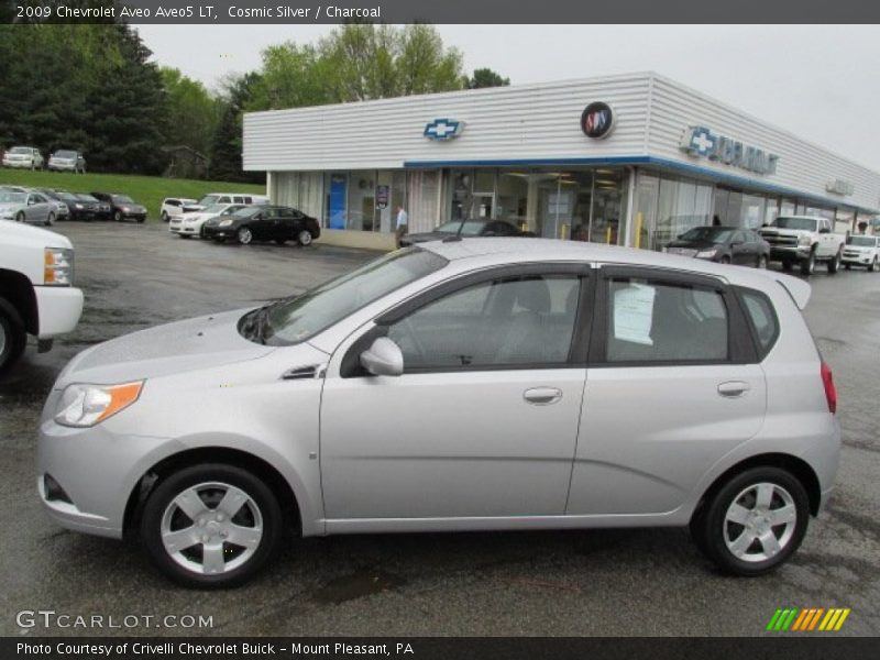 Cosmic Silver / Charcoal 2009 Chevrolet Aveo Aveo5 LT