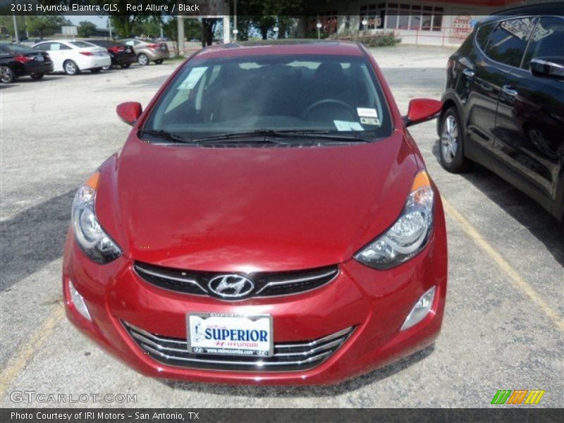 Red Allure / Black 2013 Hyundai Elantra GLS