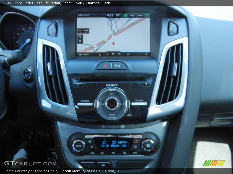Ingot Silver / Charcoal Black 2013 Ford Focus Titanium Sedan