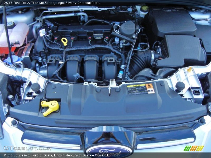 Ingot Silver / Charcoal Black 2013 Ford Focus Titanium Sedan