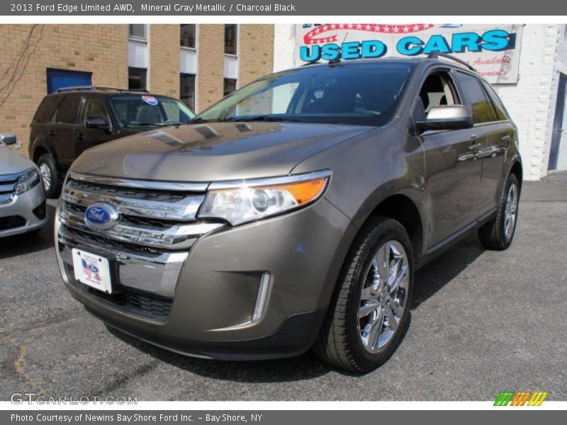 Mineral Gray Metallic / Charcoal Black 2013 Ford Edge Limited AWD