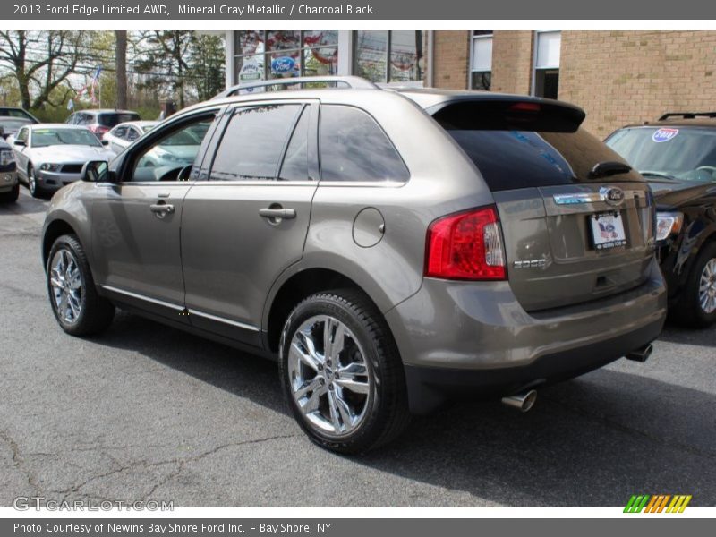 Mineral Gray Metallic / Charcoal Black 2013 Ford Edge Limited AWD