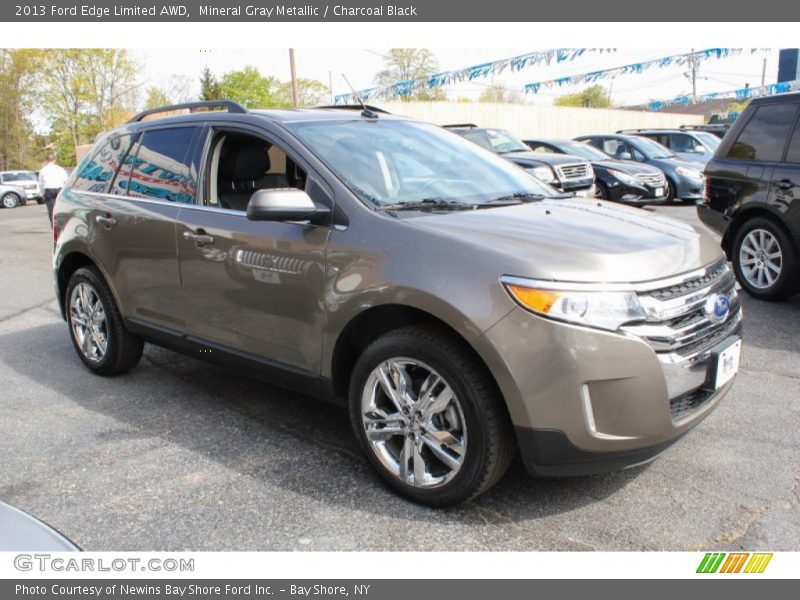 Mineral Gray Metallic / Charcoal Black 2013 Ford Edge Limited AWD