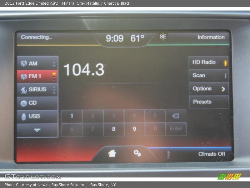 Mineral Gray Metallic / Charcoal Black 2013 Ford Edge Limited AWD