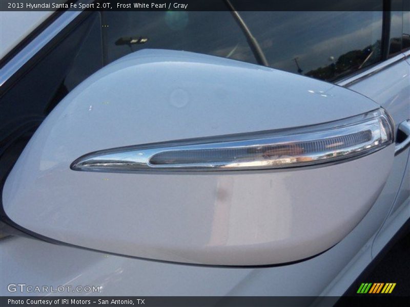 Frost White Pearl / Gray 2013 Hyundai Santa Fe Sport 2.0T