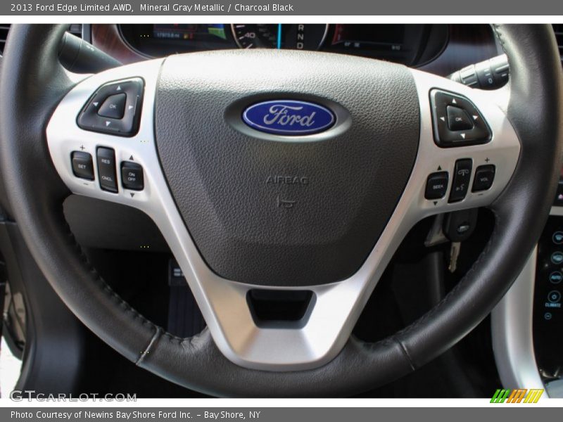 Mineral Gray Metallic / Charcoal Black 2013 Ford Edge Limited AWD