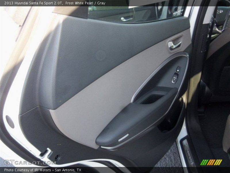 Frost White Pearl / Gray 2013 Hyundai Santa Fe Sport 2.0T