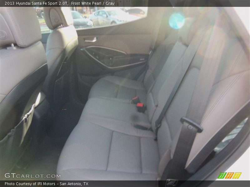 Frost White Pearl / Gray 2013 Hyundai Santa Fe Sport 2.0T