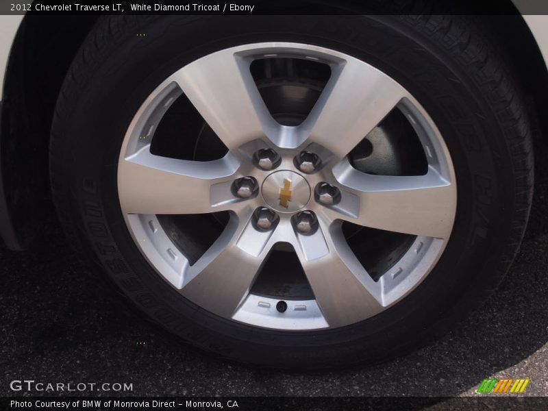 White Diamond Tricoat / Ebony 2012 Chevrolet Traverse LT