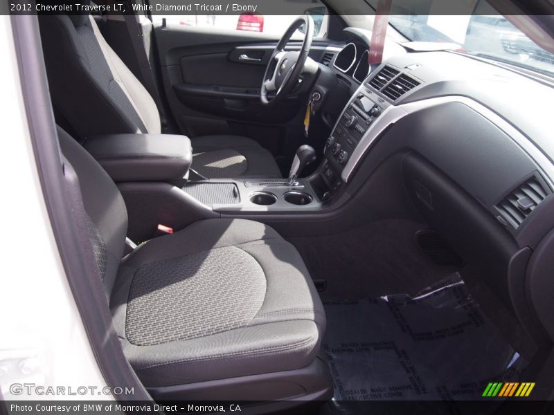 White Diamond Tricoat / Ebony 2012 Chevrolet Traverse LT