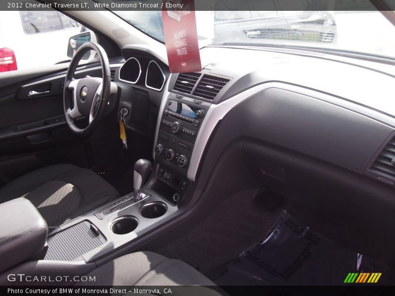 White Diamond Tricoat / Ebony 2012 Chevrolet Traverse LT