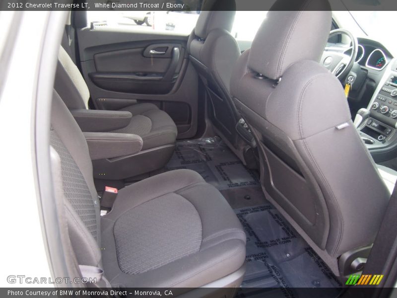 White Diamond Tricoat / Ebony 2012 Chevrolet Traverse LT