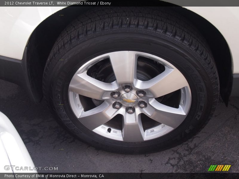 White Diamond Tricoat / Ebony 2012 Chevrolet Traverse LT
