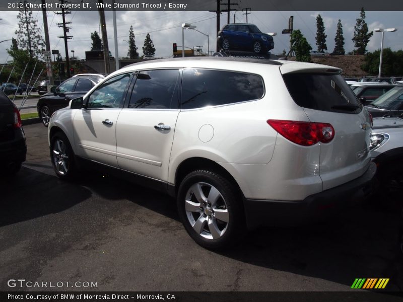White Diamond Tricoat / Ebony 2012 Chevrolet Traverse LT