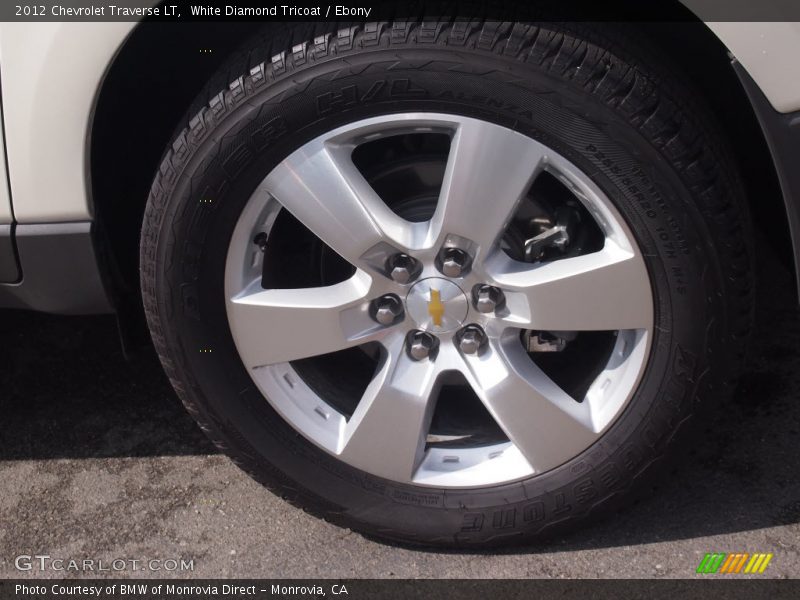 White Diamond Tricoat / Ebony 2012 Chevrolet Traverse LT