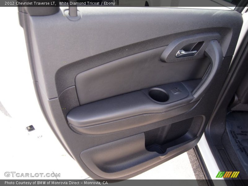 White Diamond Tricoat / Ebony 2012 Chevrolet Traverse LT