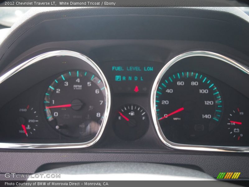 White Diamond Tricoat / Ebony 2012 Chevrolet Traverse LT