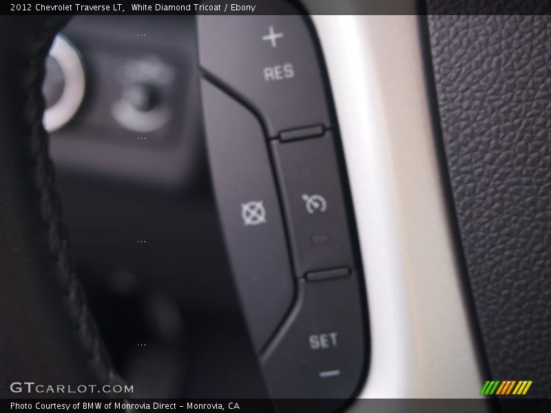 White Diamond Tricoat / Ebony 2012 Chevrolet Traverse LT