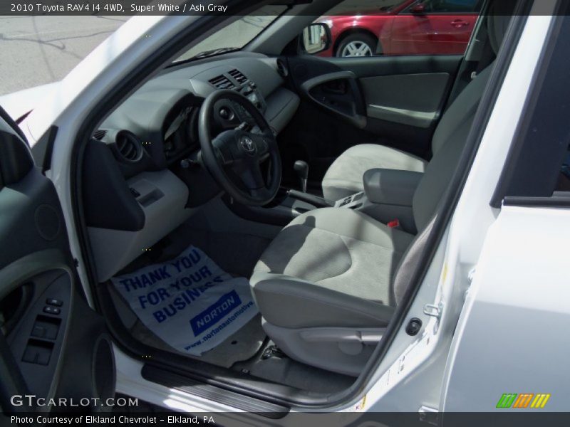 Super White / Ash Gray 2010 Toyota RAV4 I4 4WD