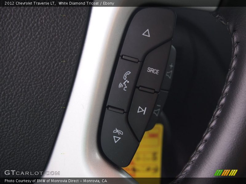 White Diamond Tricoat / Ebony 2012 Chevrolet Traverse LT