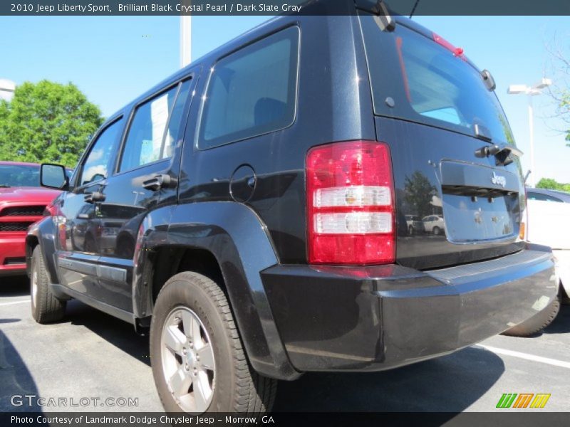 Brilliant Black Crystal Pearl / Dark Slate Gray 2010 Jeep Liberty Sport