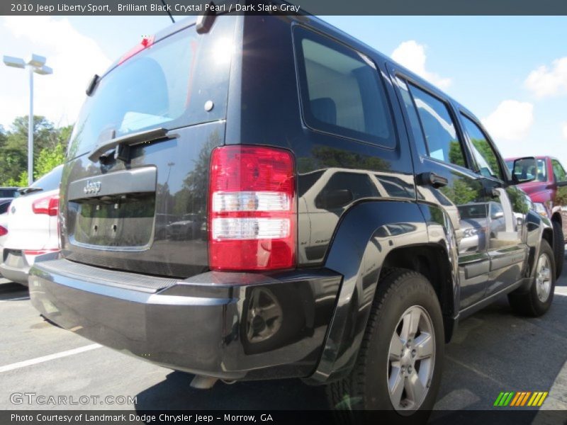 Brilliant Black Crystal Pearl / Dark Slate Gray 2010 Jeep Liberty Sport