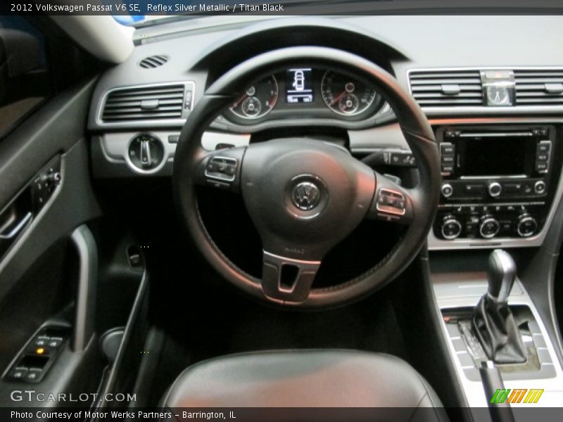 Reflex Silver Metallic / Titan Black 2012 Volkswagen Passat V6 SE