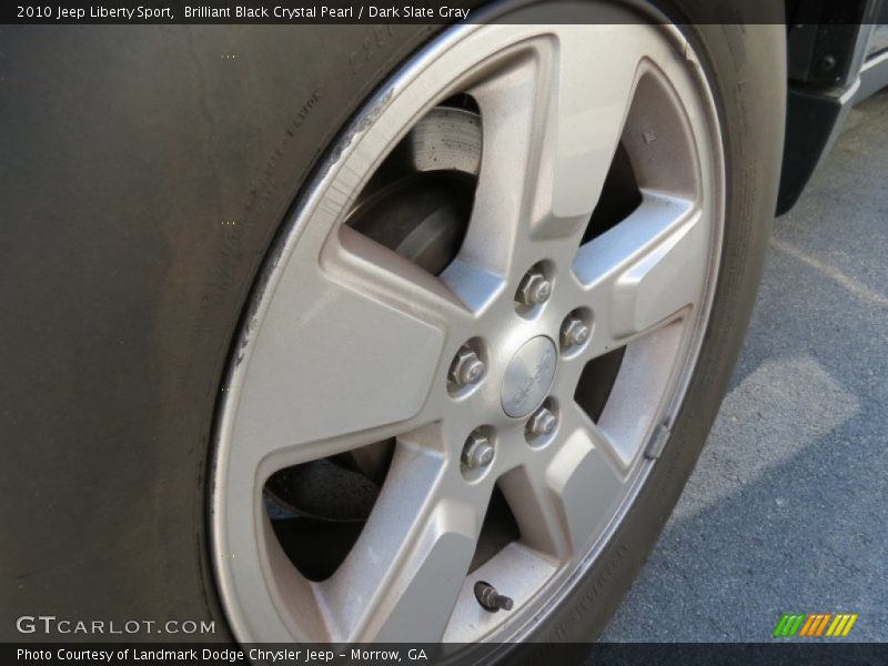 Brilliant Black Crystal Pearl / Dark Slate Gray 2010 Jeep Liberty Sport