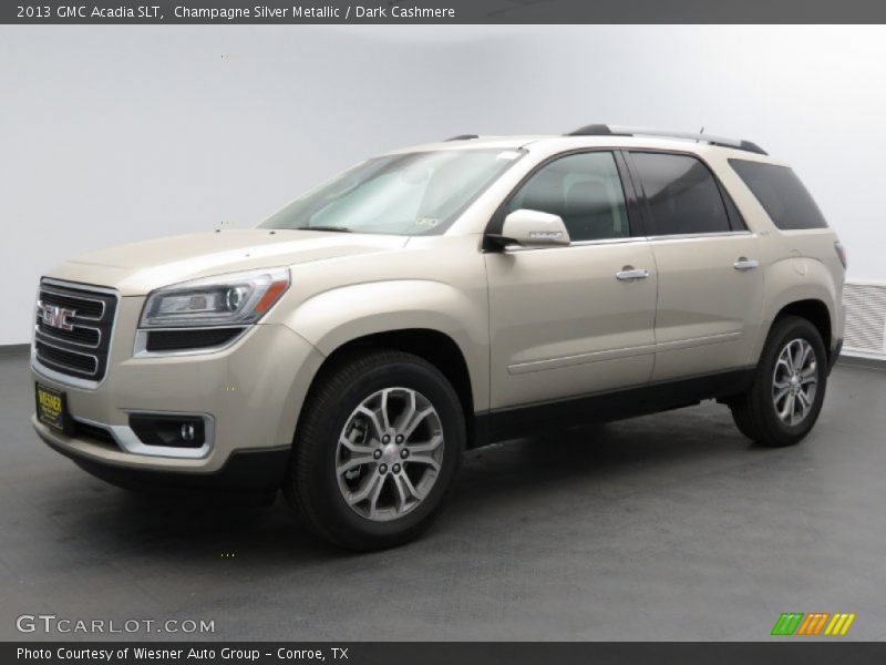 Champagne Silver Metallic / Dark Cashmere 2013 GMC Acadia SLT