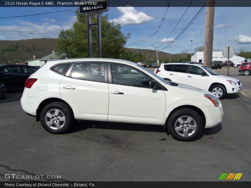 Phantom White / Gray 2010 Nissan Rogue S AWD