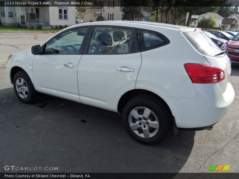 Phantom White / Gray 2010 Nissan Rogue S AWD