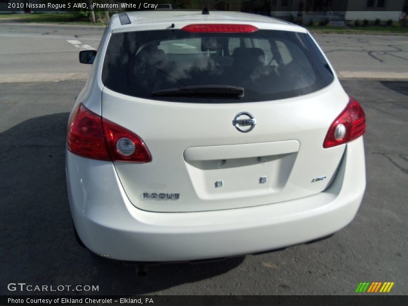 Phantom White / Gray 2010 Nissan Rogue S AWD