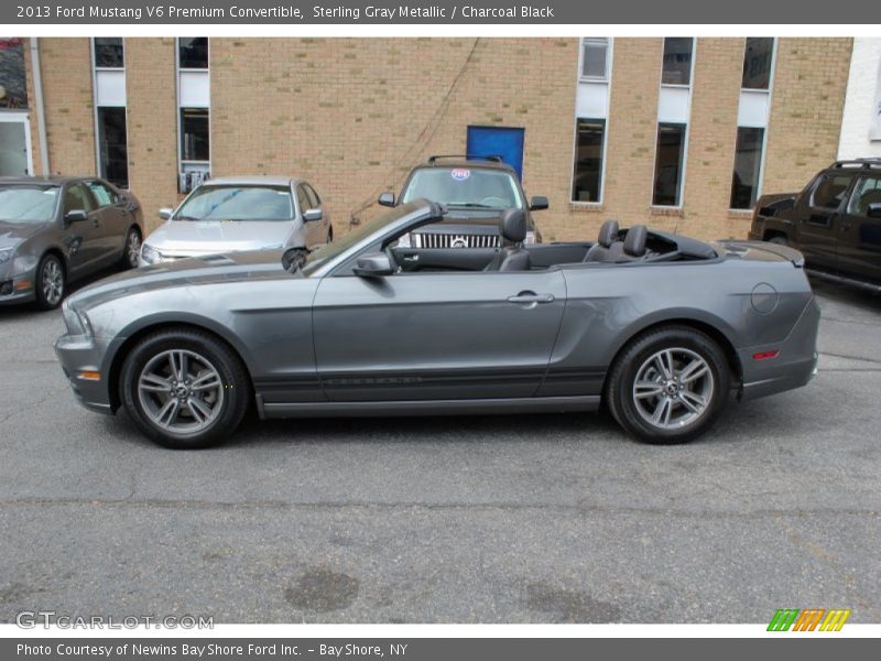 Sterling Gray Metallic / Charcoal Black 2013 Ford Mustang V6 Premium Convertible