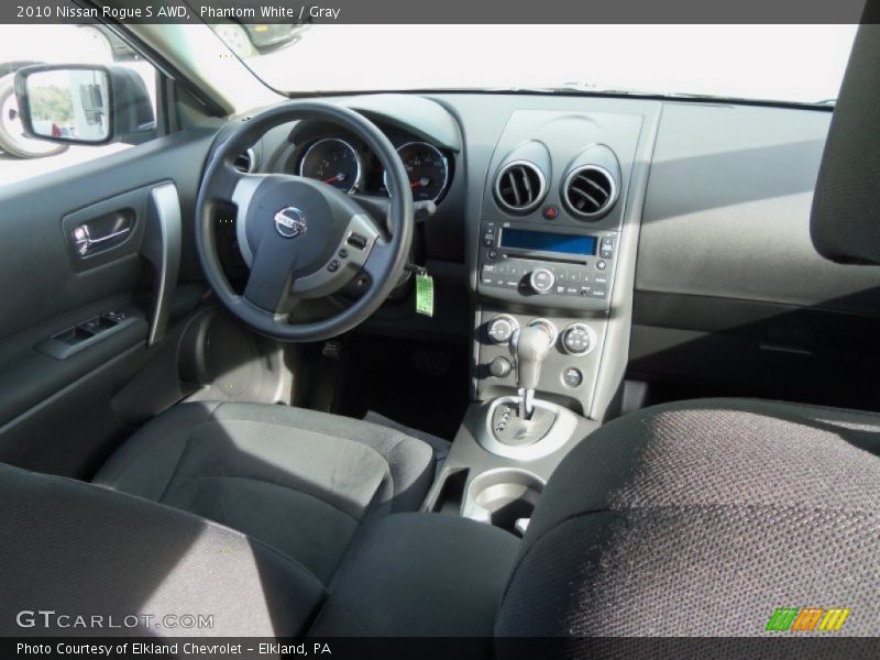 Phantom White / Gray 2010 Nissan Rogue S AWD