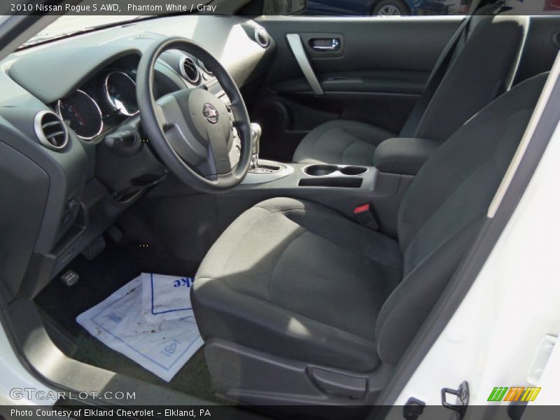 Phantom White / Gray 2010 Nissan Rogue S AWD