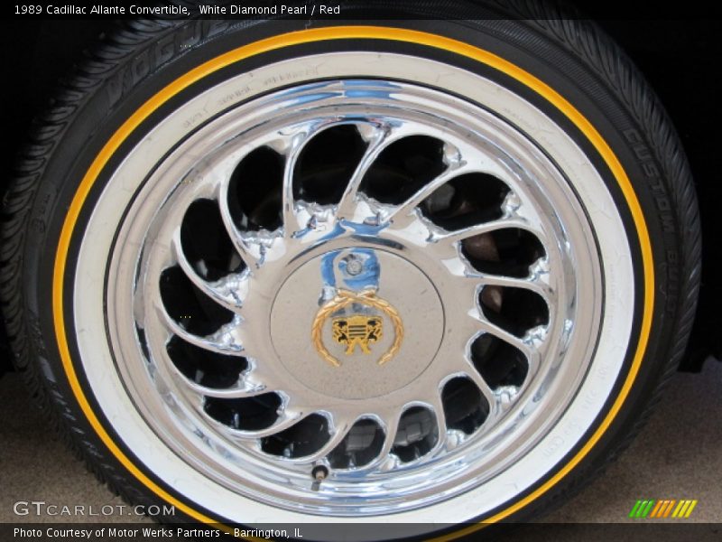 White Diamond Pearl / Red 1989 Cadillac Allante Convertible