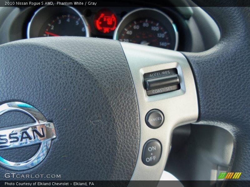 Phantom White / Gray 2010 Nissan Rogue S AWD