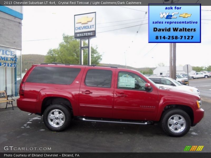 Crystal Red Tintcoat / Light Cashmere/Dark Cashmere 2013 Chevrolet Suburban LT 4x4