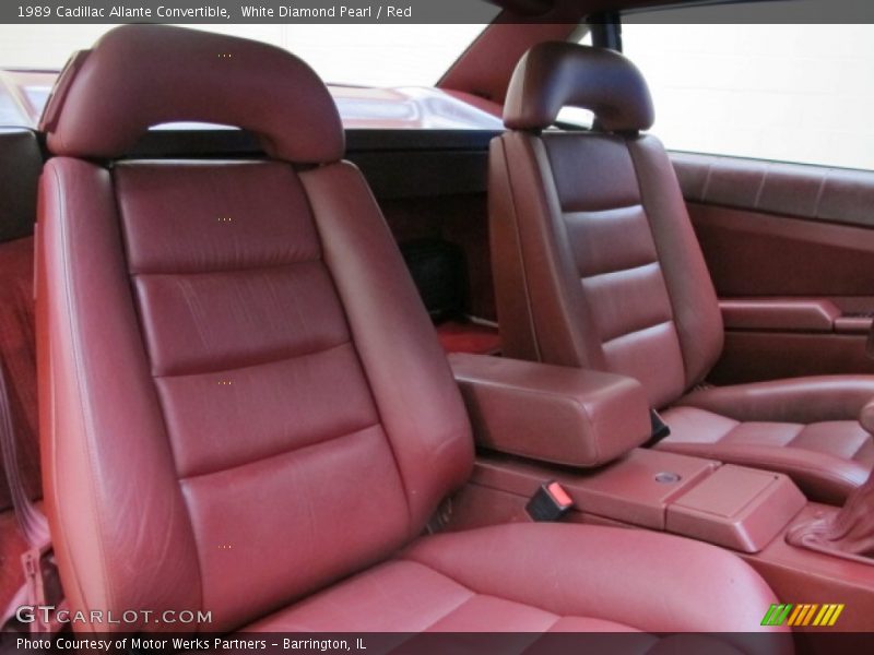 White Diamond Pearl / Red 1989 Cadillac Allante Convertible