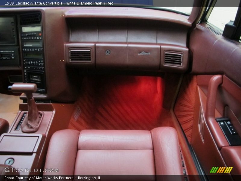 White Diamond Pearl / Red 1989 Cadillac Allante Convertible